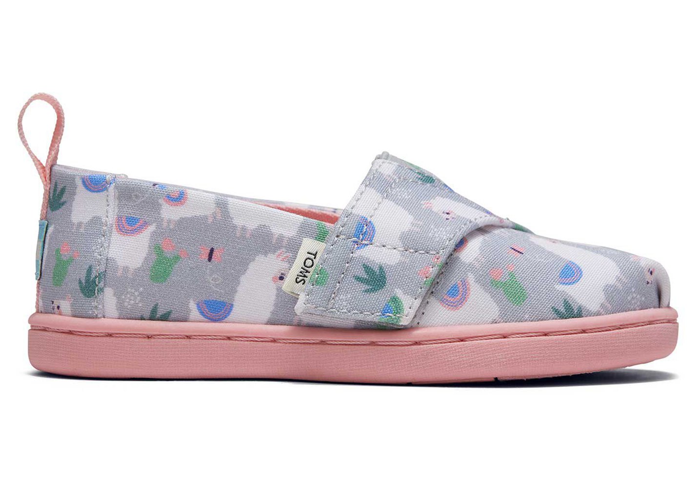 Toms Espadryle Dziecięce Szare - Alpargata Tiny Loveable Llama - 93GVDKUWQ